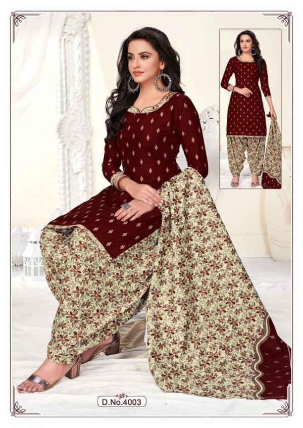 Laado Ruby Patiyala Vol-4 Beautiful Cotton Printed Dress Materials